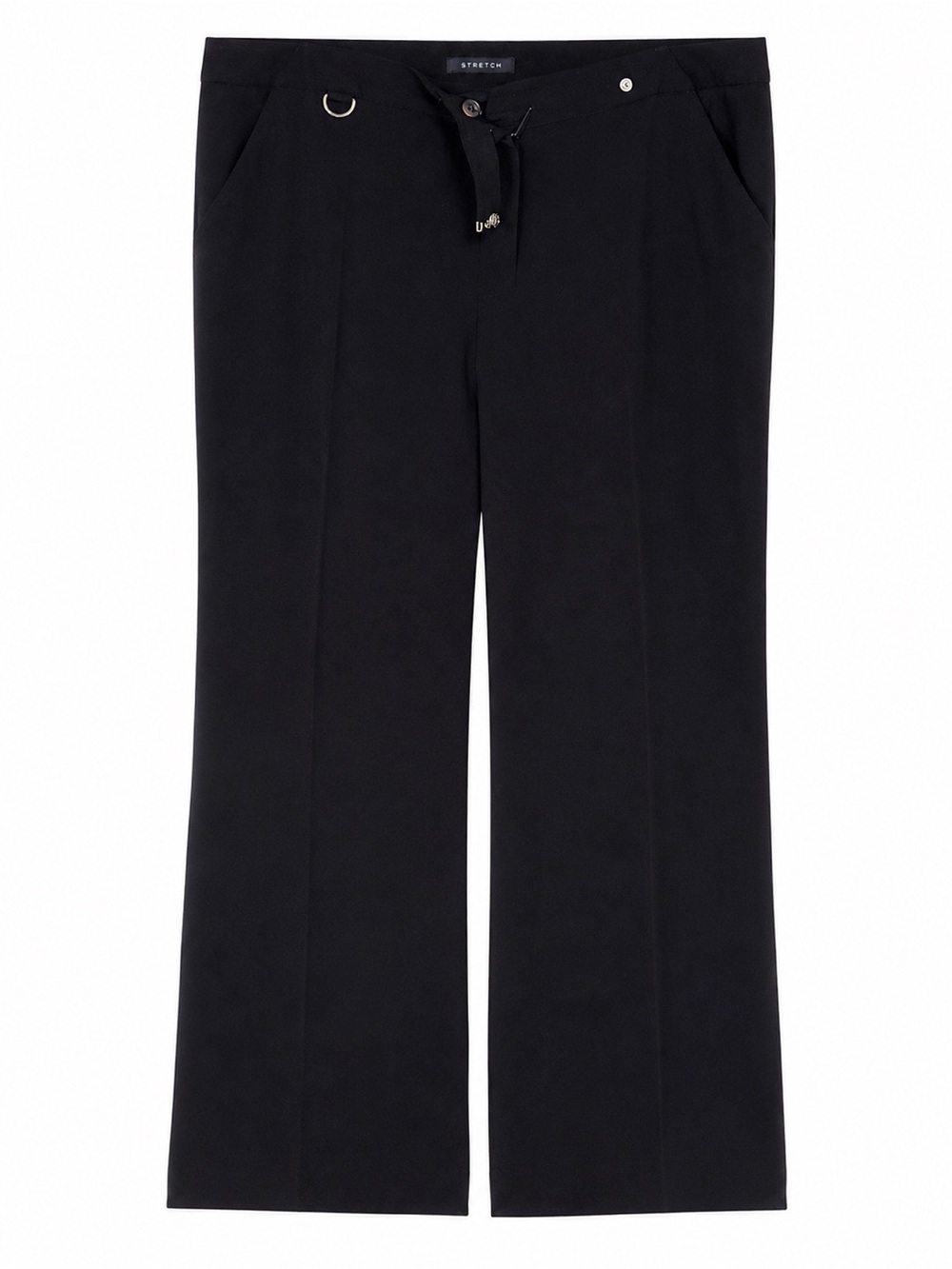 Jones New York Black Wide-Leg Stretch Pants